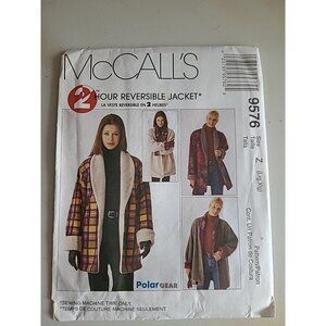 McCalls Reversible Jacket Size L XL Sewing Pattern DIY Wardrobe